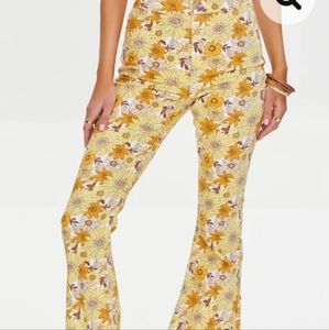 Forever 21 Floral Flare Jeans Women's Size 23